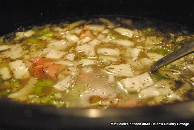 Slow Cooker Ham and Wild Rice Soup at Miz Helen's Country Cottage