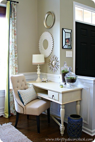 desk by window