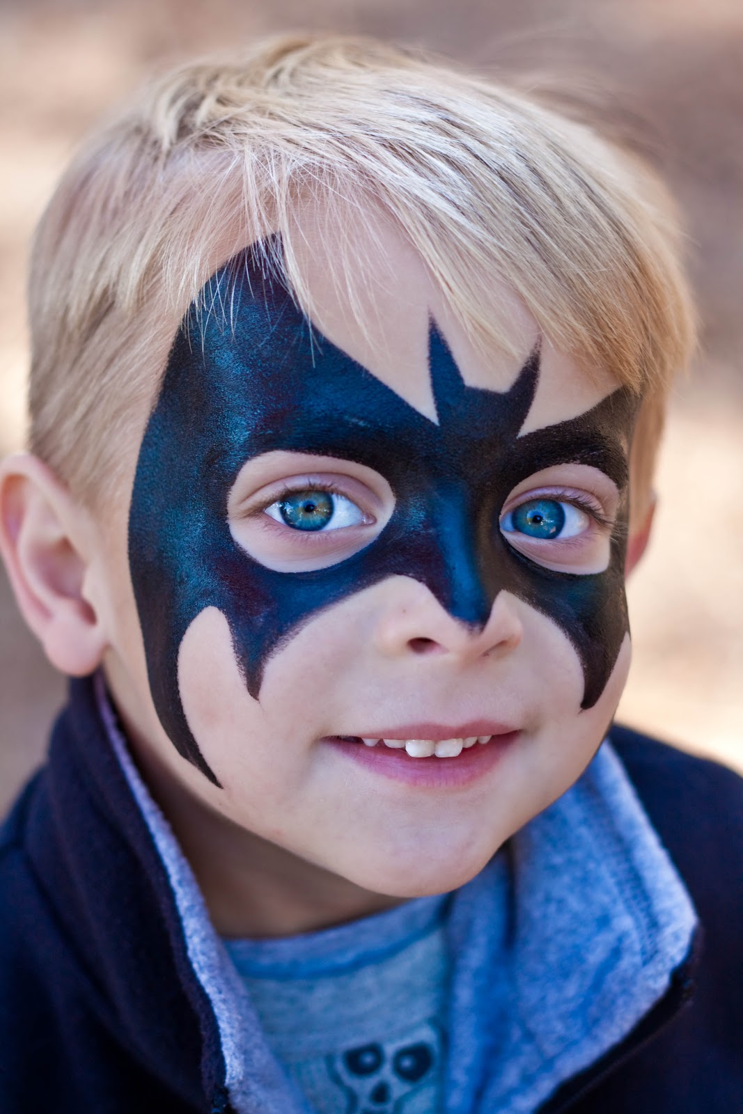 Batman Mask Face Paint Dane wanted to get his face