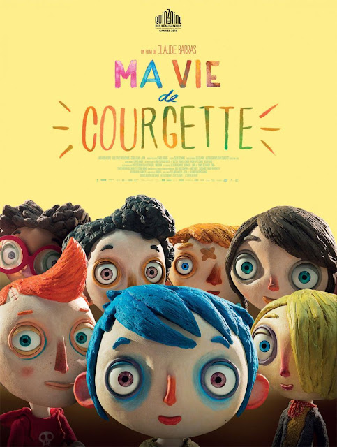 Cartel en francés de la película La vida de Calabacín, Ma vie de Courgette