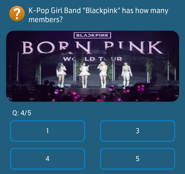 K-Pop Girl Band "Blackpink" has how many members?