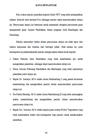 Dibawah ini adalah contoh kata pengantar skripsi yang baik , tapi maaf ...