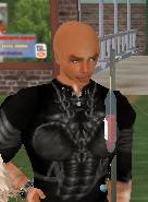 Second life - male avatar ate a spoiled apple
