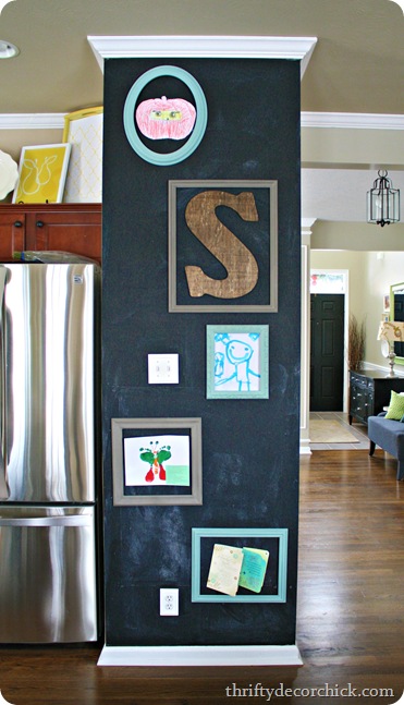 DIY magnetic art wall 