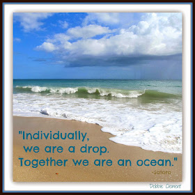 Ocean Quote of Teamwork and Togetherness from Debbie Clement (RainbowsWithinReach) 