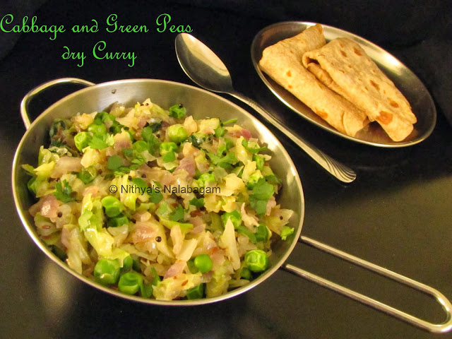 Cabbage and Green Peas Curry