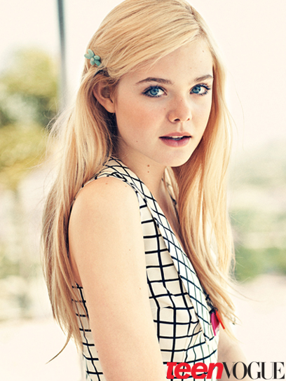 Elle Fanning looks so sweet and adorable in this photo shoot