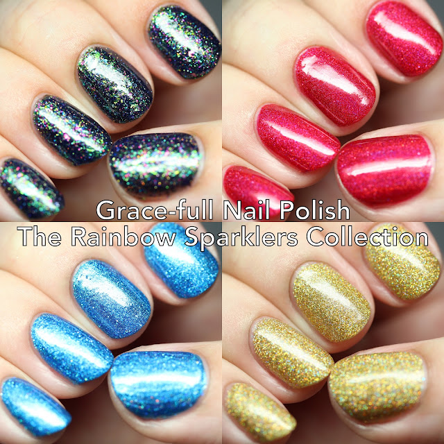 Grace-full Nail Polish The Rainbow Sparklers Collection
