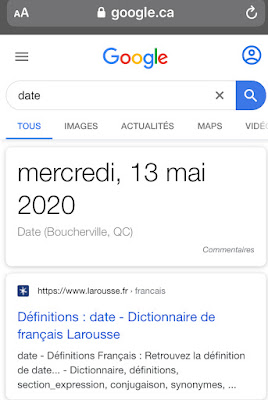 Google Recherche : reccourci date