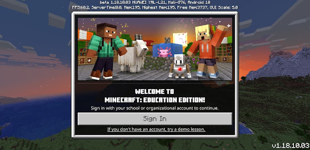 Minecraft Education Edition - Sign In