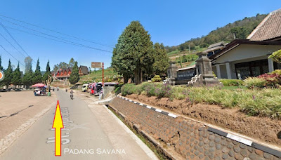 jalan menuju ke savana pangonan dieng