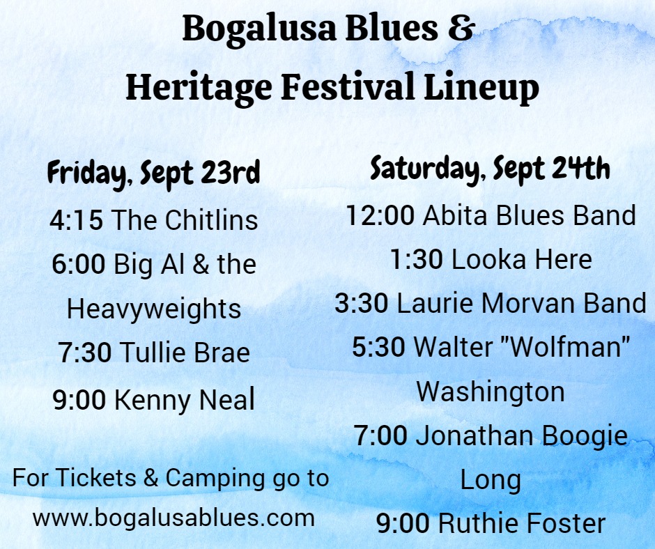 Mt. Hermon Web TV Bogalusa Blues and Heritage Festival Lineup