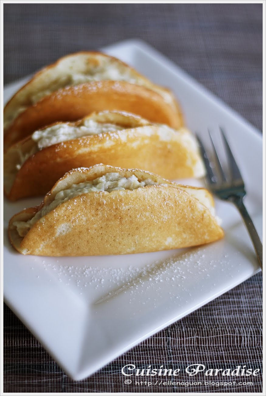 Custard batter ] Steamed plain Egg Durian Durian with Durian make to how flour pancake Cake vs vs Steamed Pancake