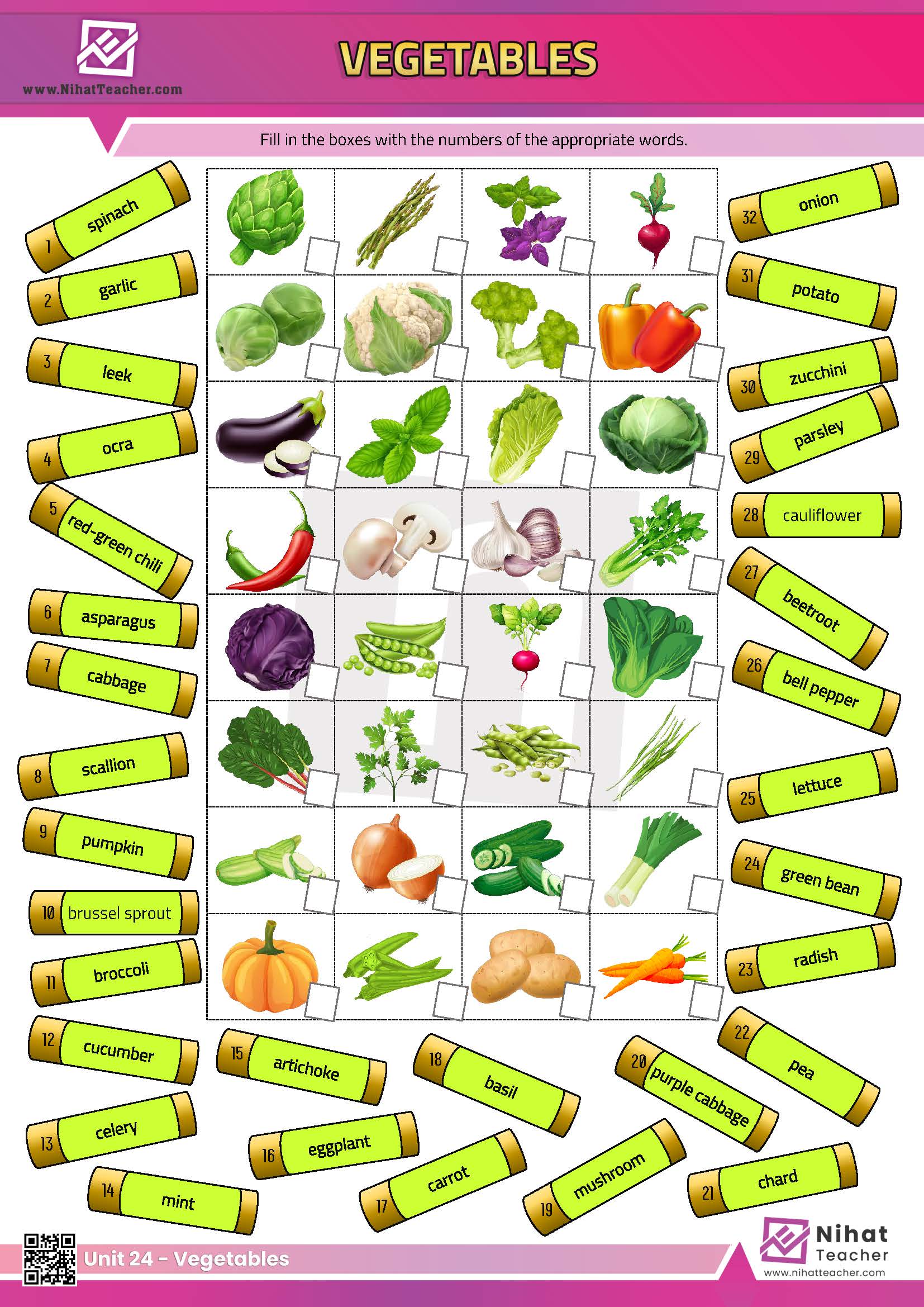 A PDF worksheet about vegetables in English.  A downloadable, print-friendly, PDF worksheet about vegetables in English.  Are tomatoes vegetable or fruit?  Is tomato a vegetable or fruit?  Fun, Print-friendly PDF multiple choice worksheet about vegetables in English.