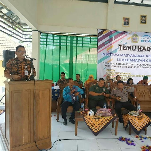 Kecamatan Girisubo Gelar Temu Kader Bersama Kepala DP3AKBPMD kabupaten Gunungkidul Sujoko S.Sos.M.Si 