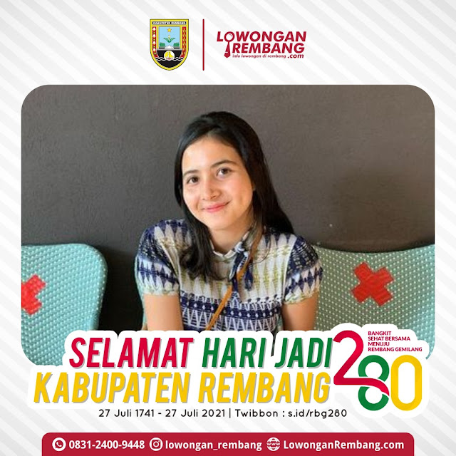 Logo dan Twibbon Hari Jadi Ke 280 Kabupaten Rembang Versi Lowongan Rembang