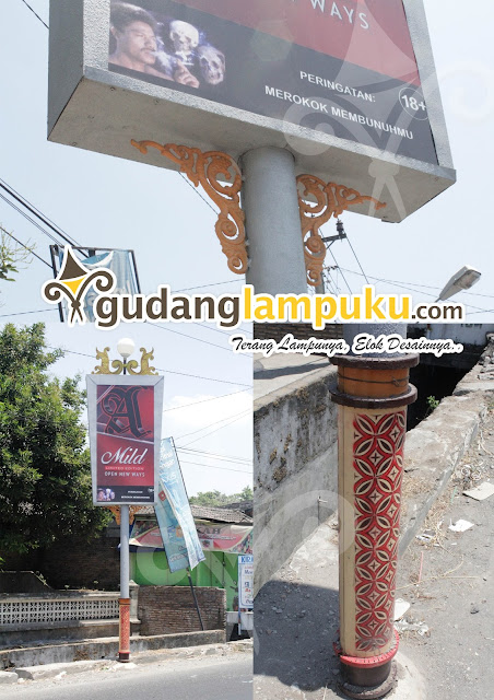 tiang papan iklan