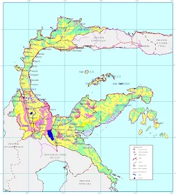 Peta letak Kabupaten dan Kota di Provinsi Sulawesi Tengah