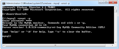 sql Export & Import ผ่านทาง Command Line