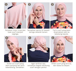 Koleksi Tutorial Hijab Modern untuk Lebaran