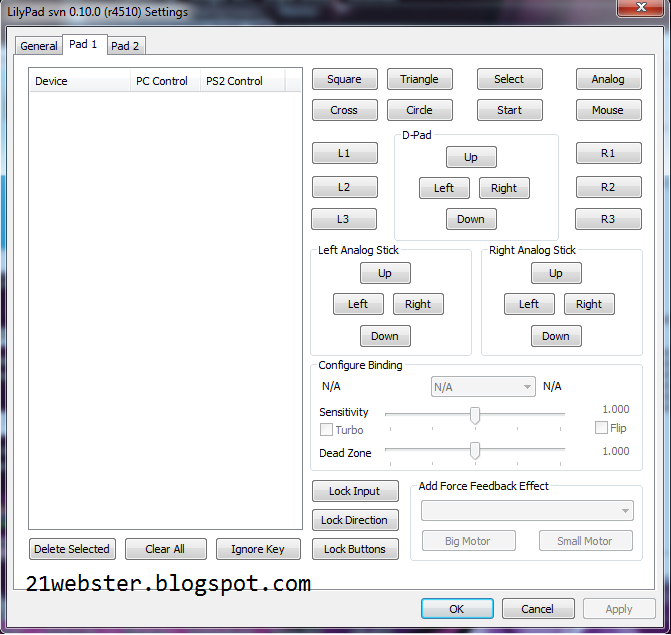 Cara Setting Control PCSX2