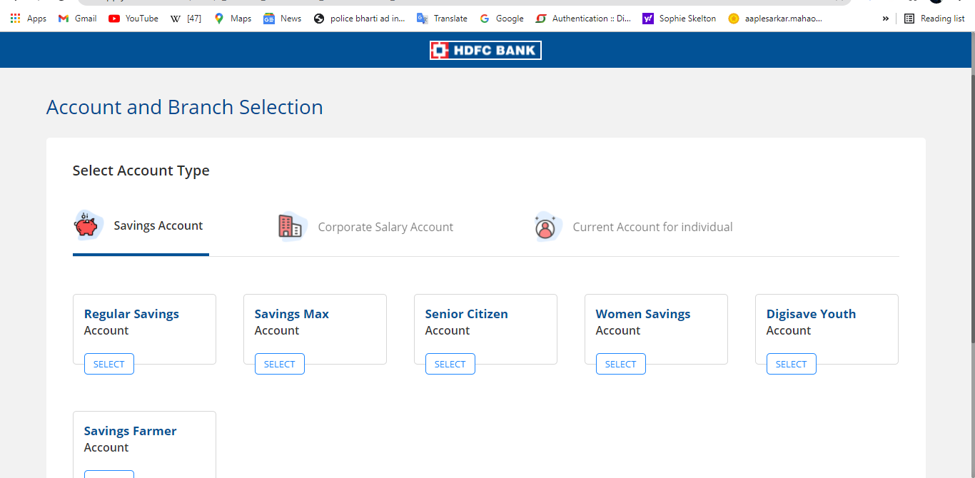 hdfc regular savings account