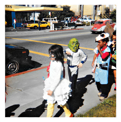 The annual Halloween Parade outside PIedmont Avenue School in the early 1980's.