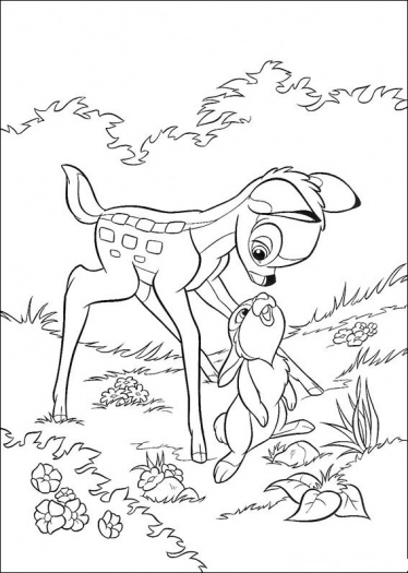 Download Disney Bambi Coloring Pages For Kids