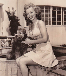 Carole Landis With Missy The Poodle