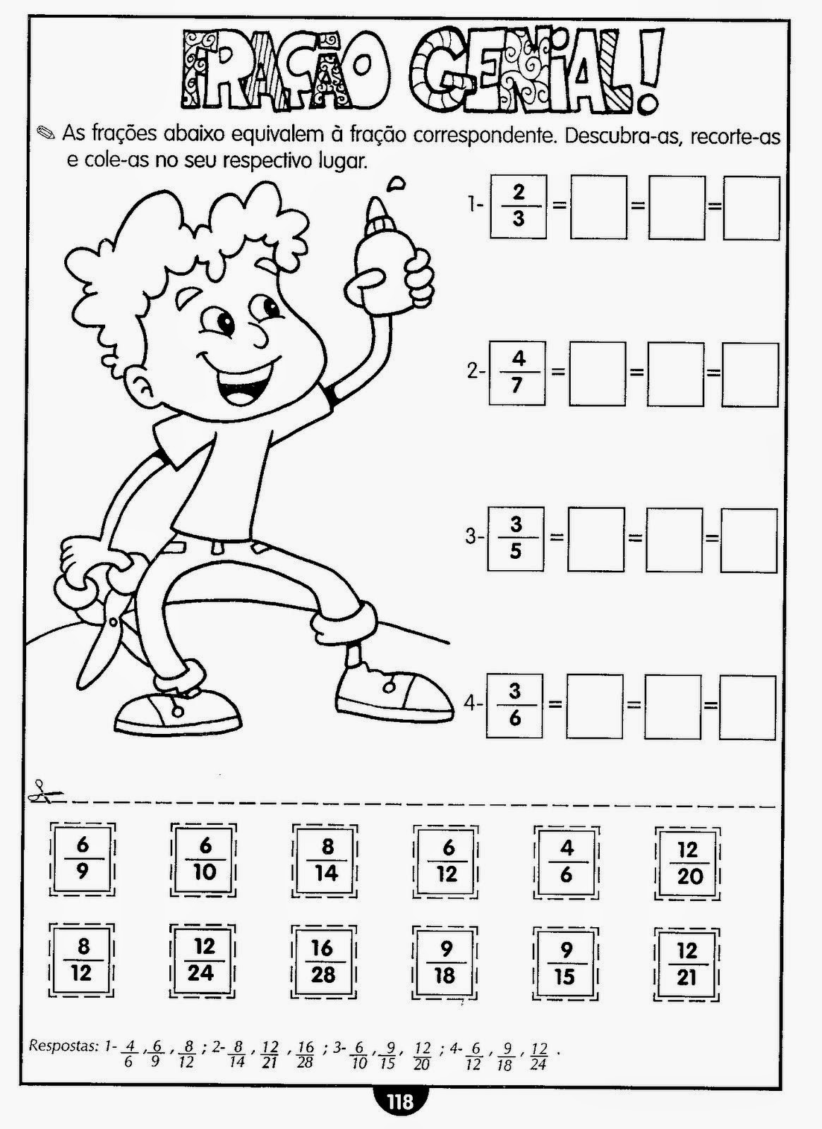 Exercícios de matemática 4 ano para imprimir