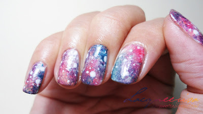 NOTD - Washed Out Galaxy Nails