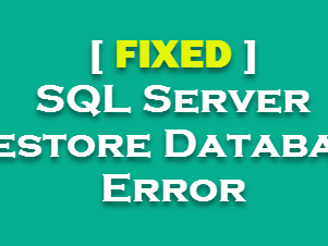 SQL Server Restore Database Error | Alter Database Mode Single User to Multi User