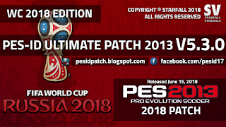 PES 2013 PES-ID Ultimate Patch 2013 v5.3.0 - World Cup 2018 Edition Update [15/6/2018]