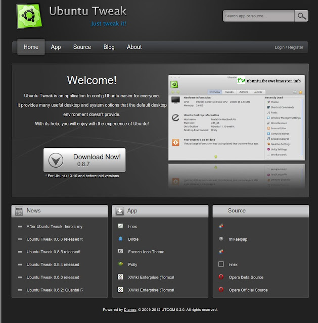 Установка программы Ubuntu Tweak с официальной страницы разработчика