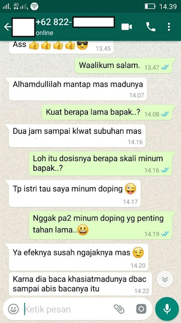 Testimoni Madu Super Tonik Untuk Kejantanan Pria Asli Original