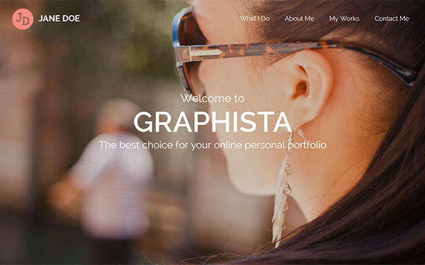 Download Graphista - One-Page Creative Portfolio Bootstrap Templates v1.1