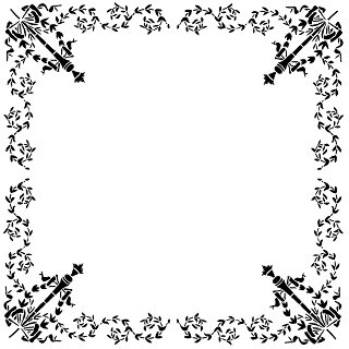 free digital png frame decorative frame black pattern png