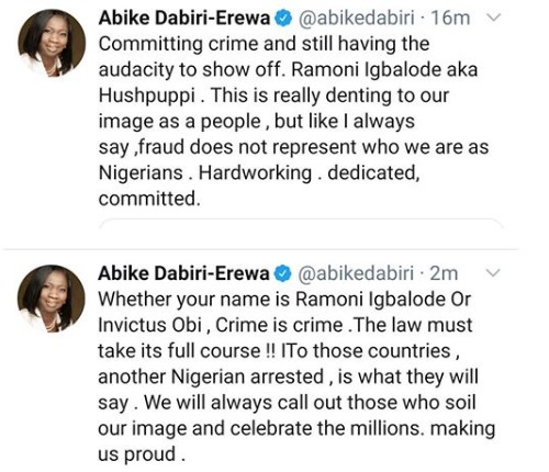 Abike Dabiri reacts to Hushpuppi’s arrest, Criticized him for showing off his wealth