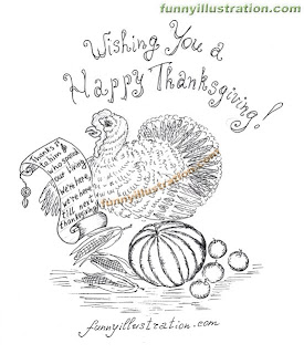 Happy Thanksgiving Coloring Pages