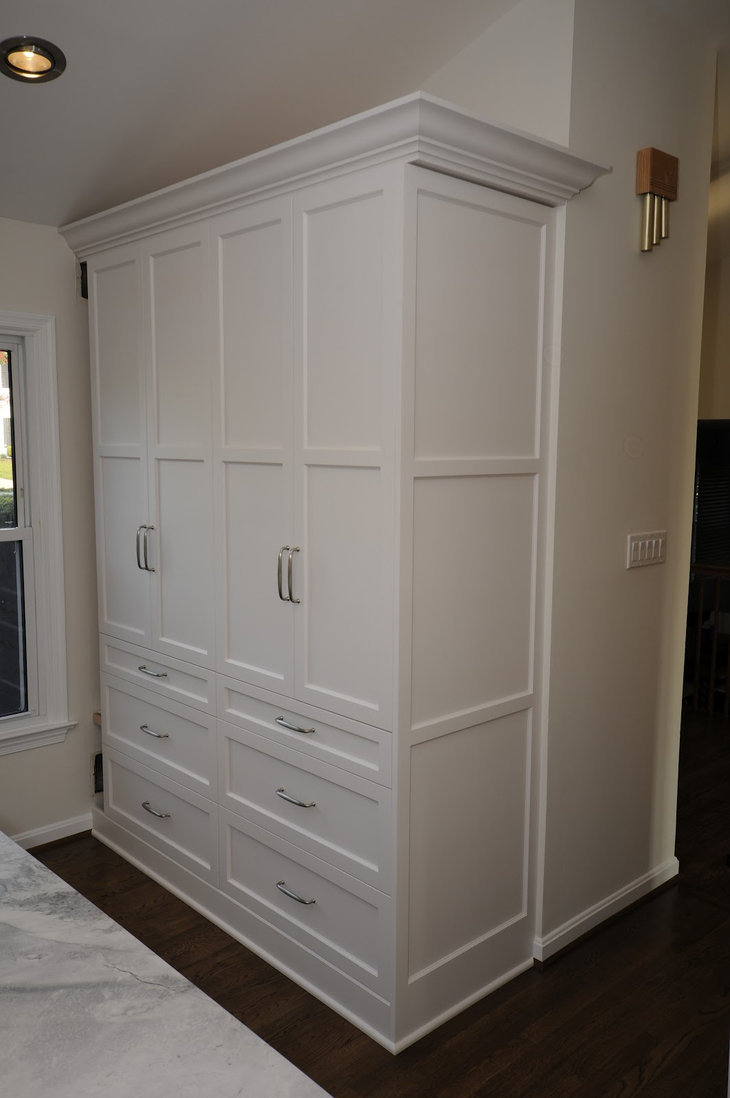 Cherry Hill Cabinetry: Soapstone and White Painted ...