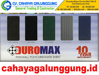 Harga Atap Duromax Transparan Terbaru