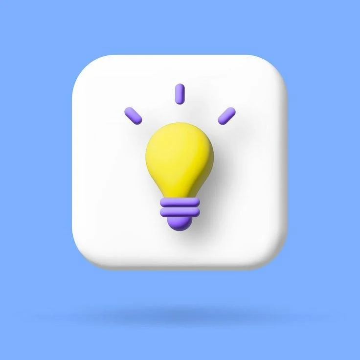 3d idea bulb