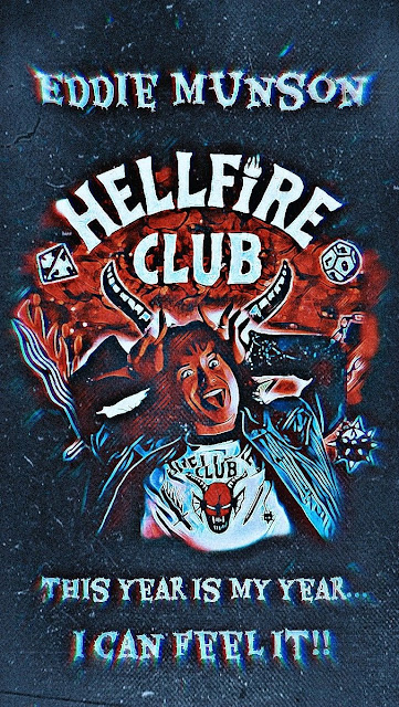 eddie munson hellfire club poster stranger things 4 wallpaper for iphone