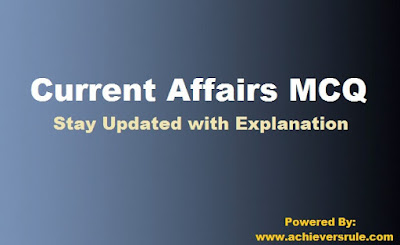 Daily Current Affairs MCQ - 2nd September 2017