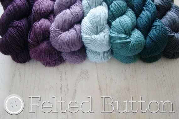 Vintage Berroco yarn for Vintage Vineyard Blanket by Susan Carlson of Felted Button