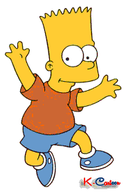 Gambar GIF Bergerak Bart Simpson Cartoon Untuk DP BBM K 