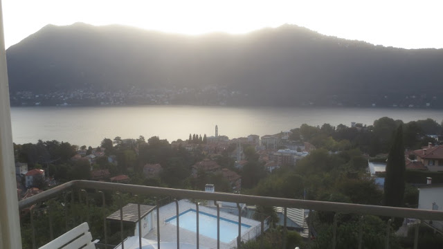 Blick aus dem Hotel Asnigo Cernobbio auf den Comer See