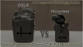 Kamera Mirrorless vs Kamera DSLR, Mana Pilihan Anda?