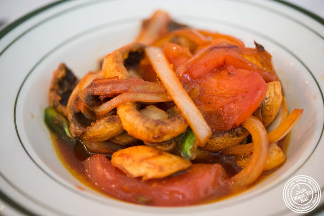 image of mushroom tibs at Awash Ethiopian restaurant in Brooklyn, New York