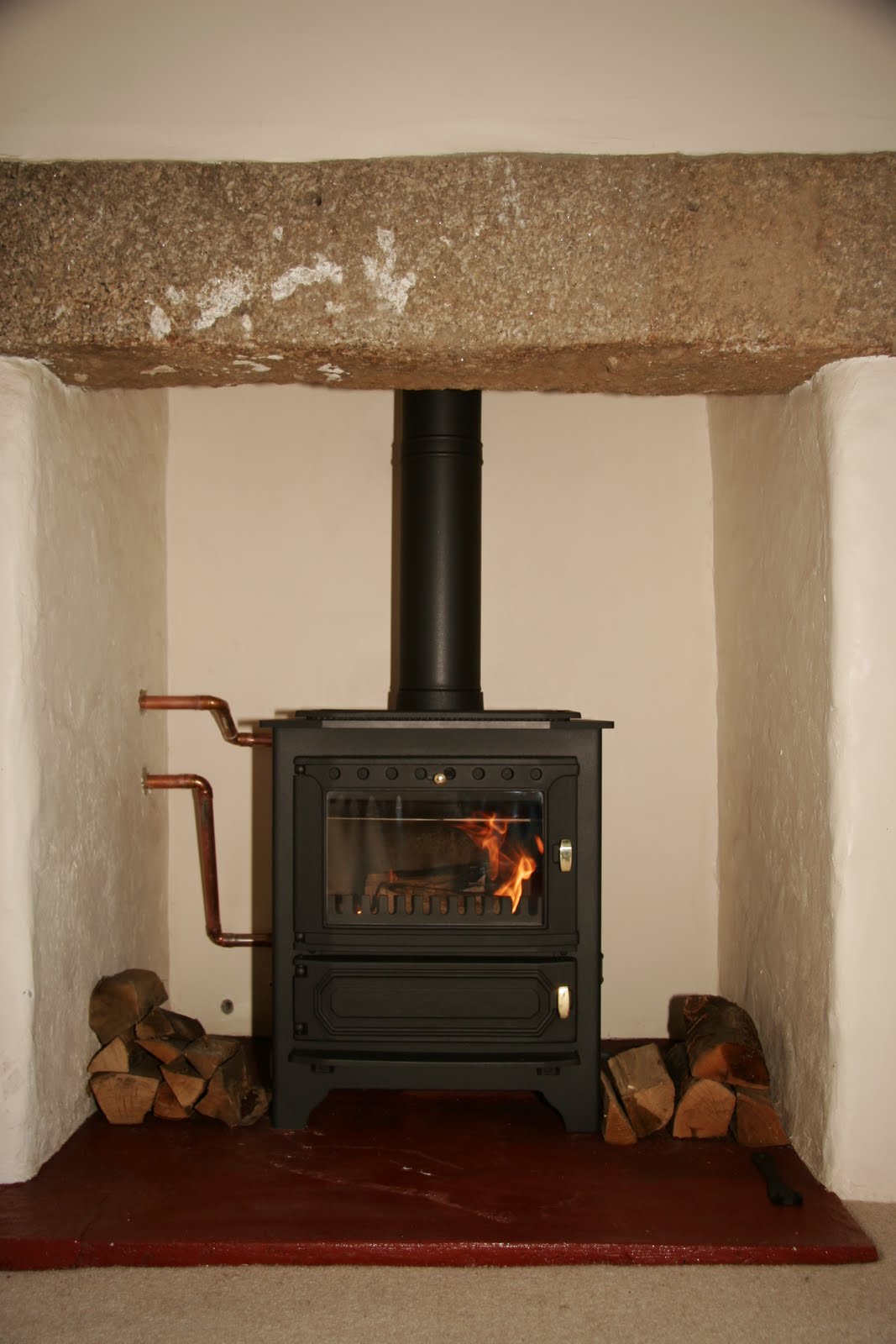 LPG gas stove installed by Redwood Stoves the model is a Harmony green ...